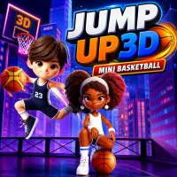 Play Jump Up 3D: Mini Basketball Now