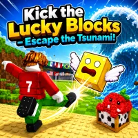 Play Kick the Lucky Blocks - Escape the Tsunami! Now